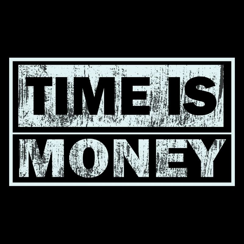 Zeit ist Geld – Grunge-Textbanner