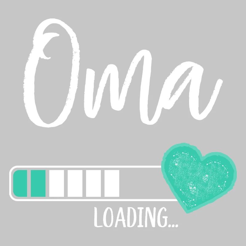 Oma Loading Herz Enkel Junge Werdende Großmutter