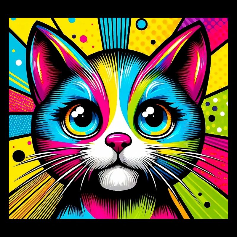 Katze Pop Art