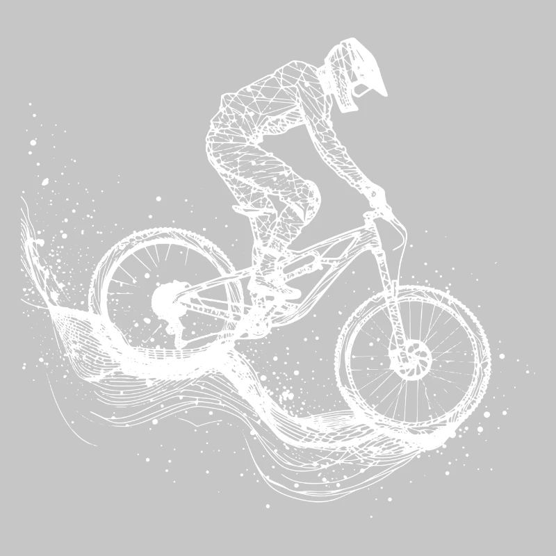 Mountain Biking Drawing