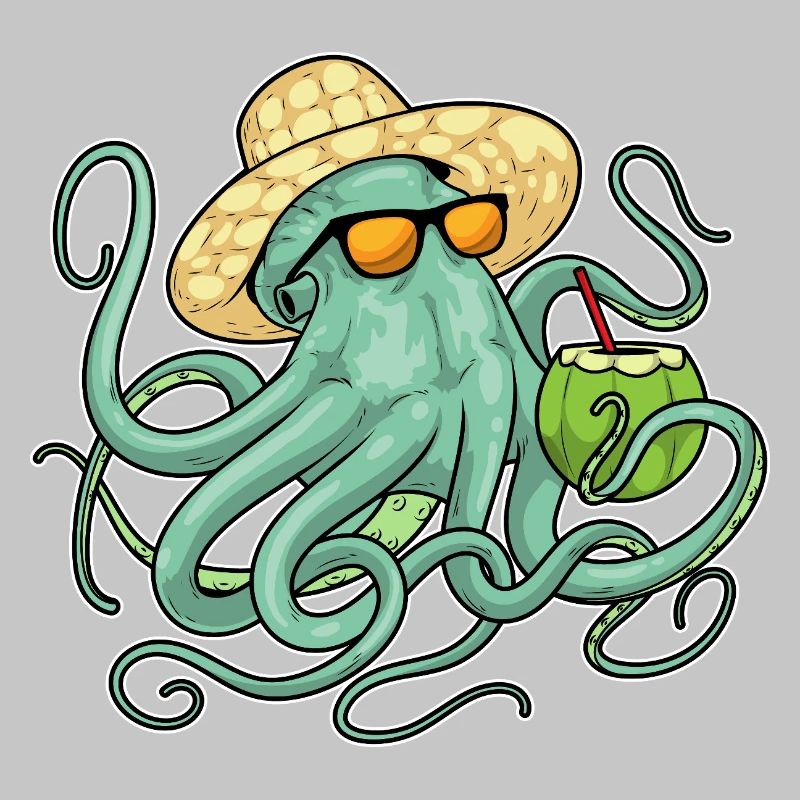 Octopus Beach Coconut Summer