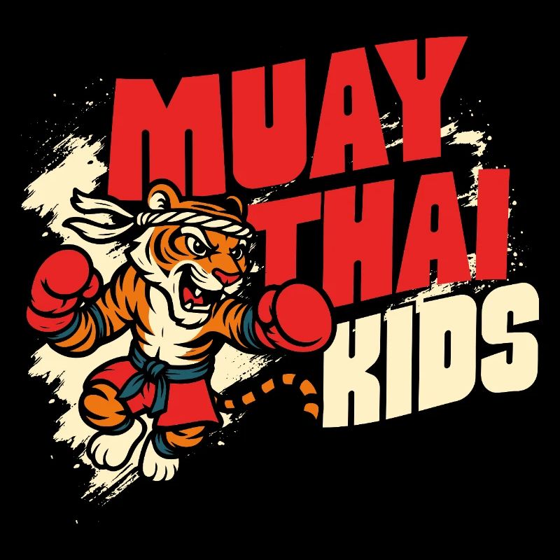 Muay Thai Kids – Tiger in Red