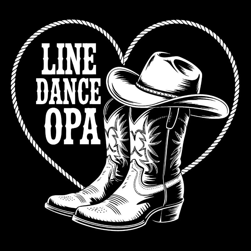 Line Dance OPA Boots Herz