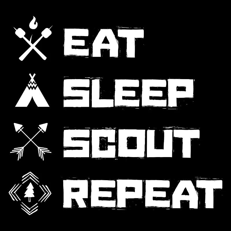 Eat Sleep Scout Repeat Scouting Hobby