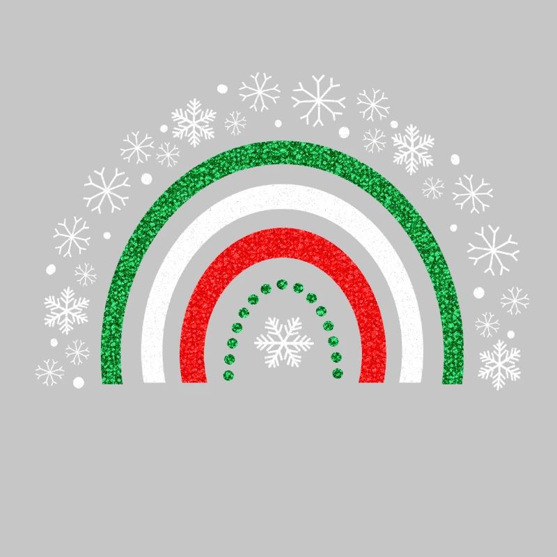 Christmas rainbow glitter to customize