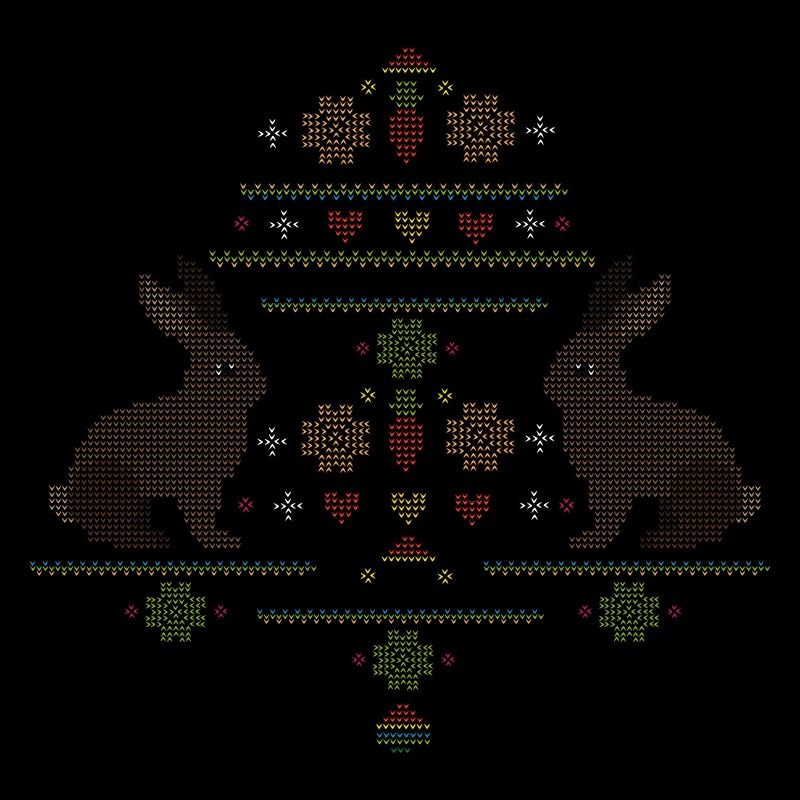 Easter motifs in knitting pattern style for Easter