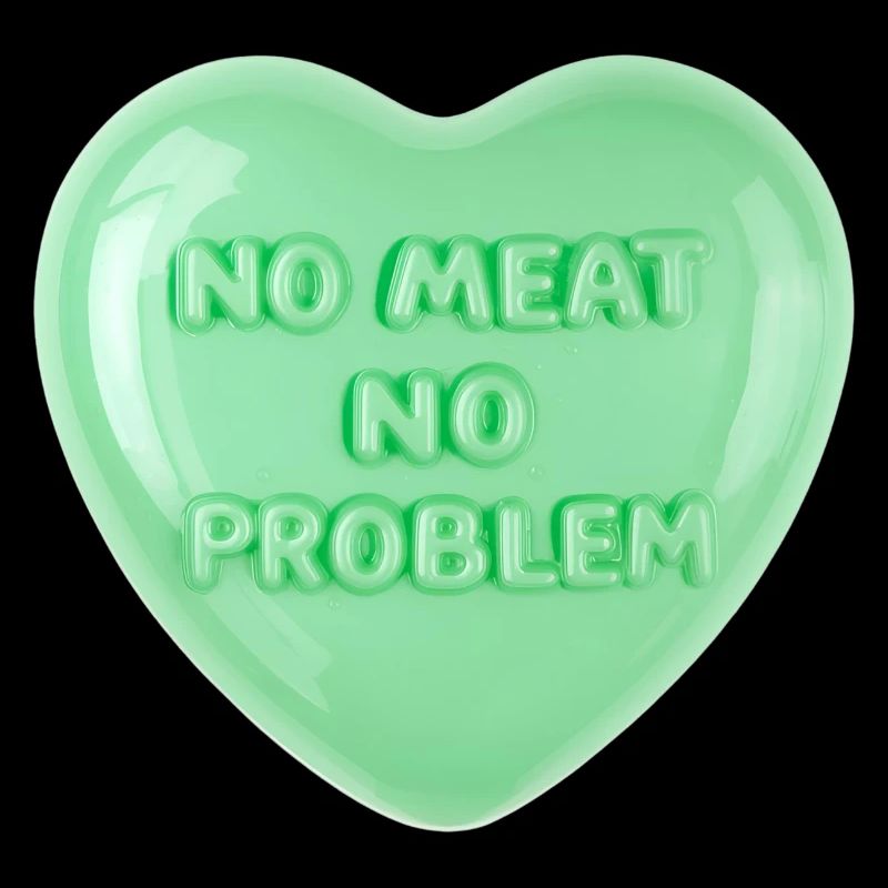 No Meat No Problem Pastel Heart Design