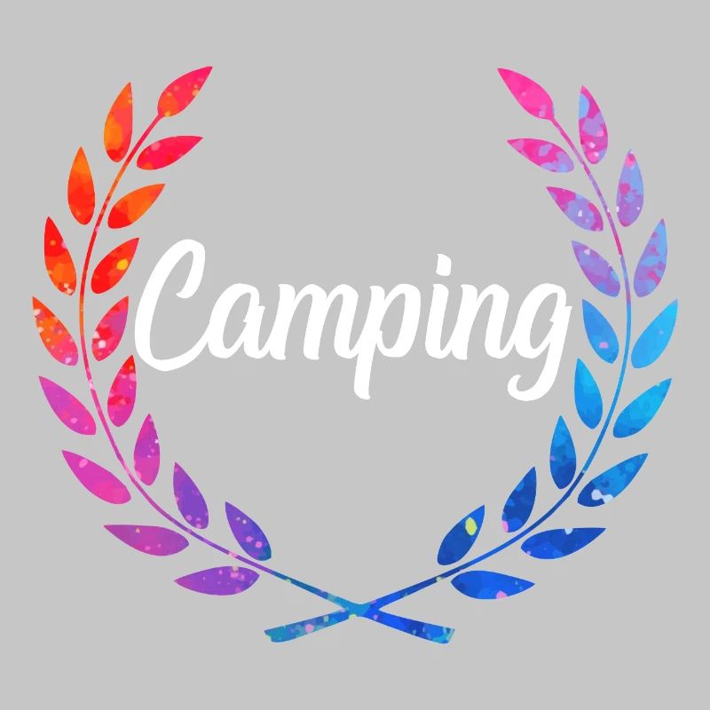 Camping Farblaurel Script