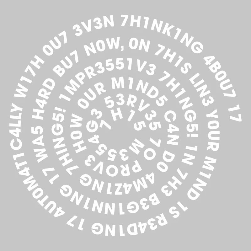 Leetspeak Spirale – Nerd Code 1337 Geek Design