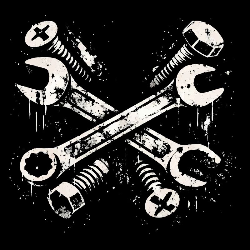 Tool Grunge Design Screwdriver Mechanic