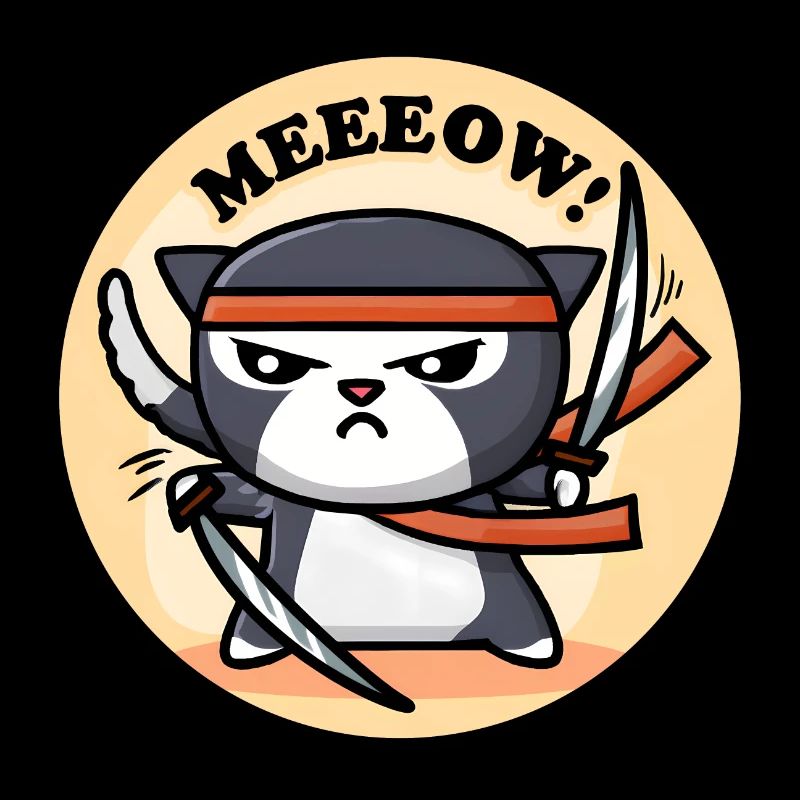 Süße Ninja Katze