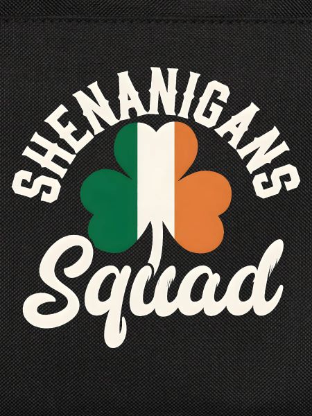 Irish Shenanigans Squad Shamrock Design