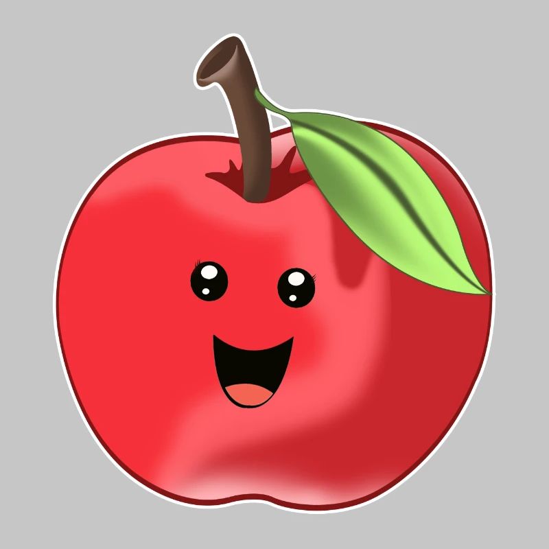 Lustiger Süßer Apfel