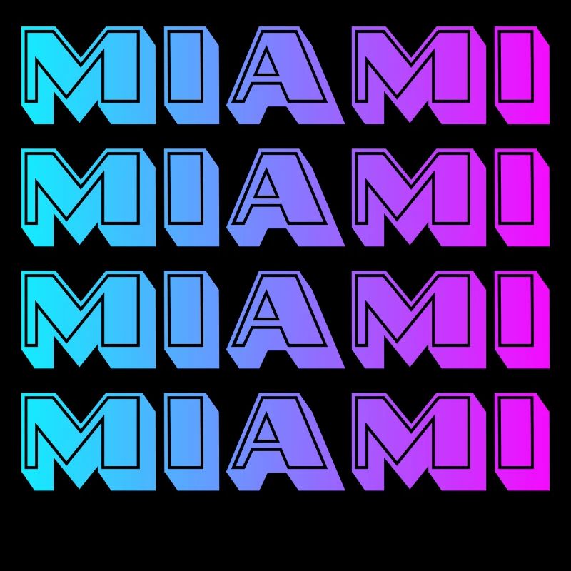 Miami Neon Gradient Muster
