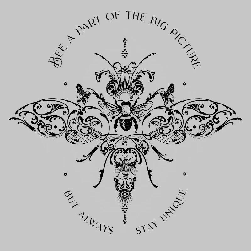 Bee Psychedelic Geometry Pattern cool dicton