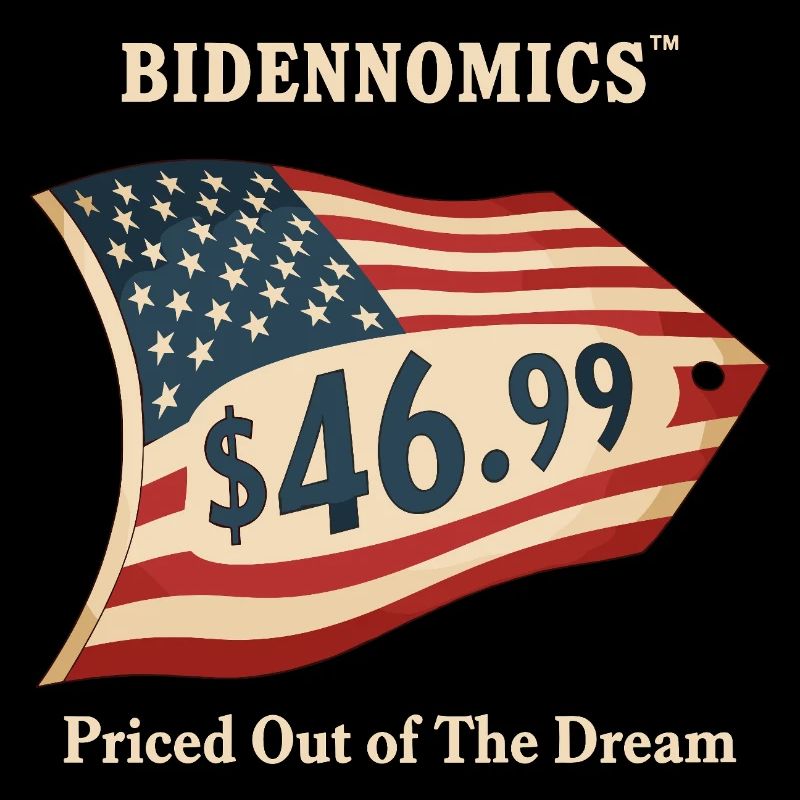 Bidenomics Preisschild Design