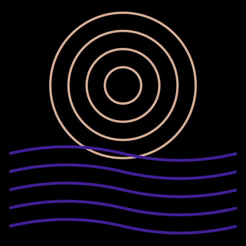 Geometric Lines and Circles Design
