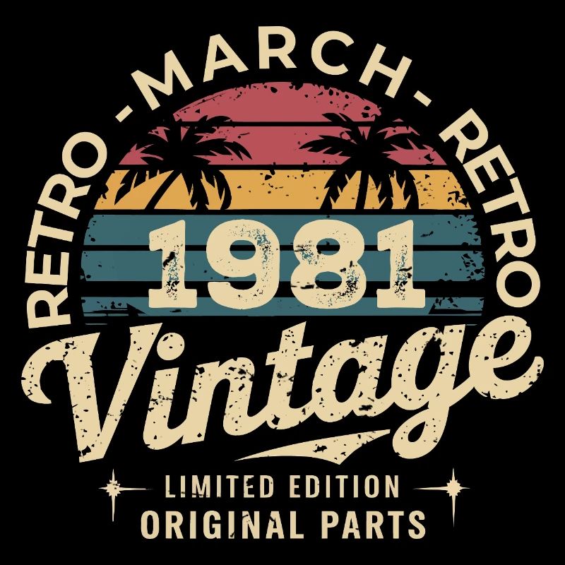 Anniversaire Mars 1981 Édition Limitée Retro March