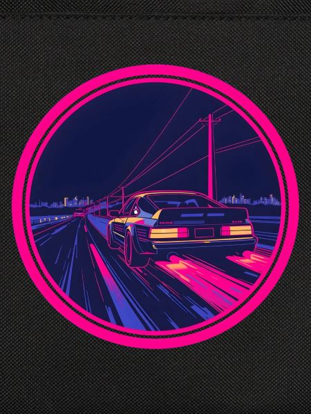 Retro Synthwave Cyberpunk Neon-Auto
