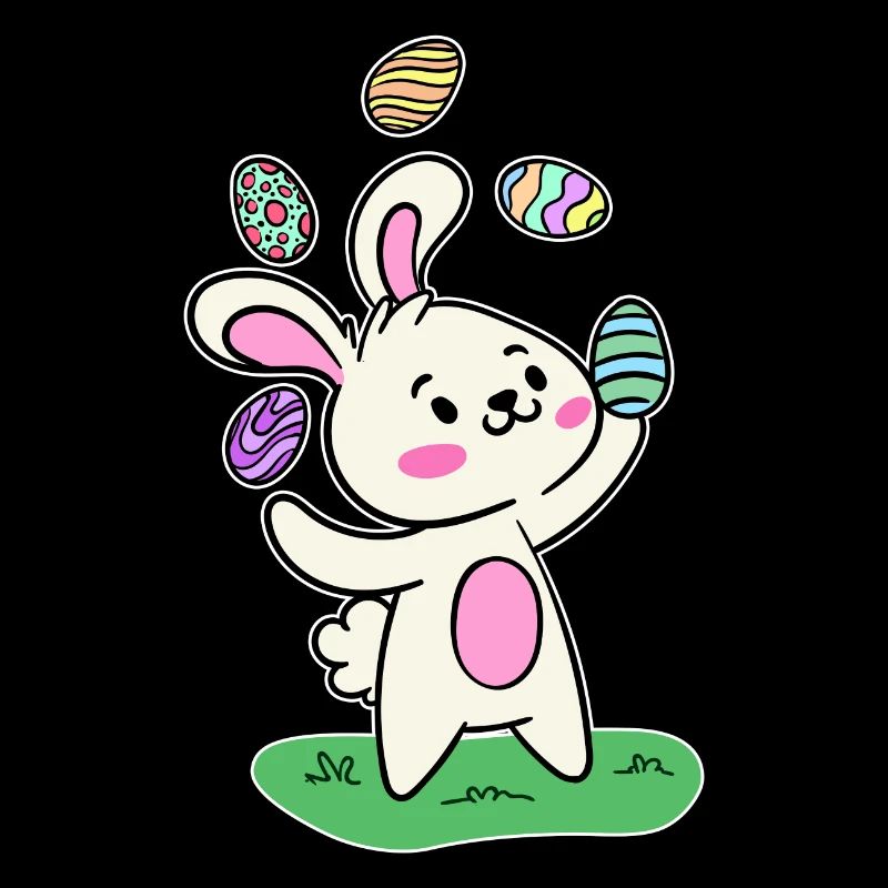 Easter bunny Easter bunny Easter eggs Happy Easter