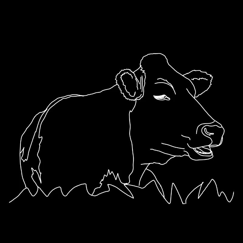 Don fermier de vache couchée en ligne