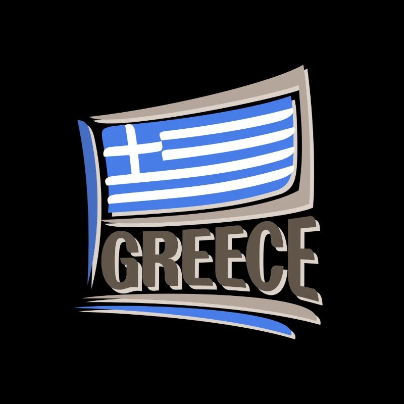 Grèce Souvenir Landmark, Grèce Drapeau Voyage