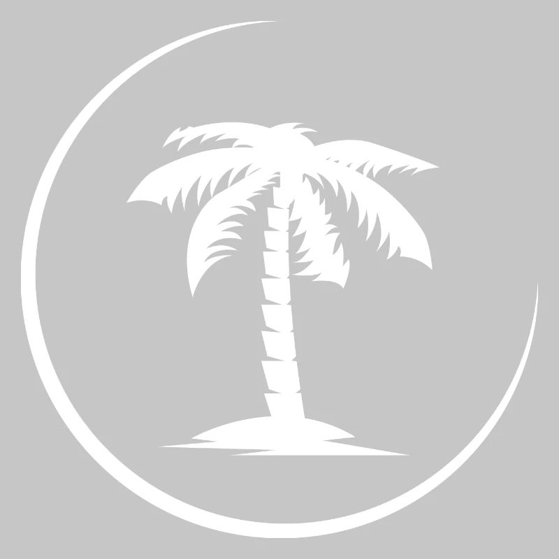 palm palm tree summer beach symbol Logo icon