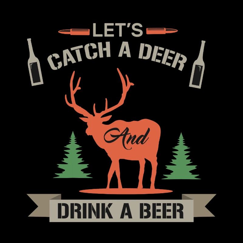 Citation de chasse amusante permet d’attraper un cerf