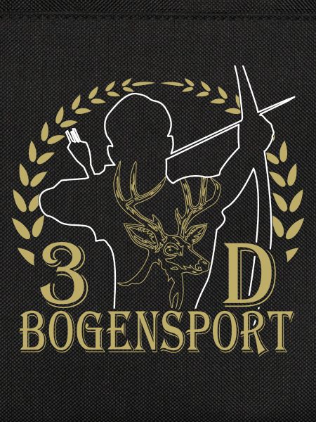 Waldjäger mit Bogen und Geweihmotiv