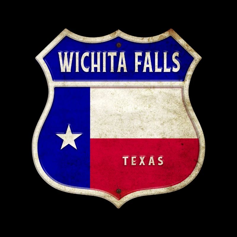 Wichita Falls Texas crest flags design