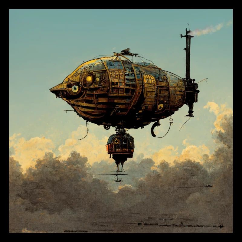 Dirigeable Steampunk