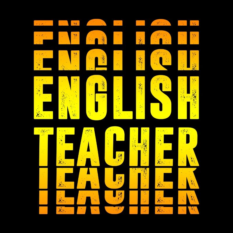 Design de professeur d'anglais