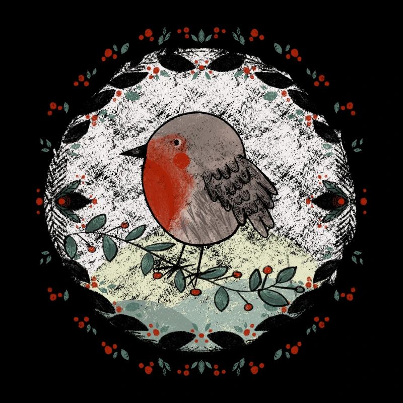 Rotkehlchen Illustration