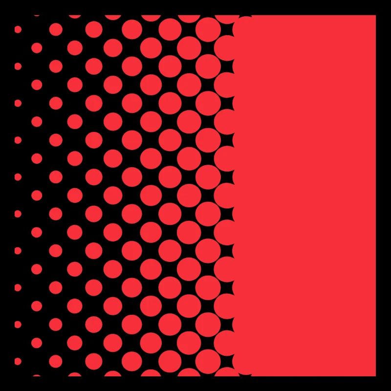Halftone Gradient Rotes Panel