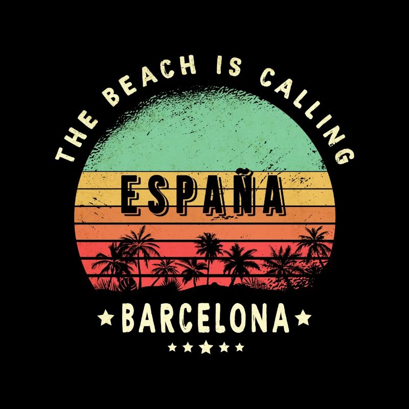 Design de palmier de Barcelone, Espagne