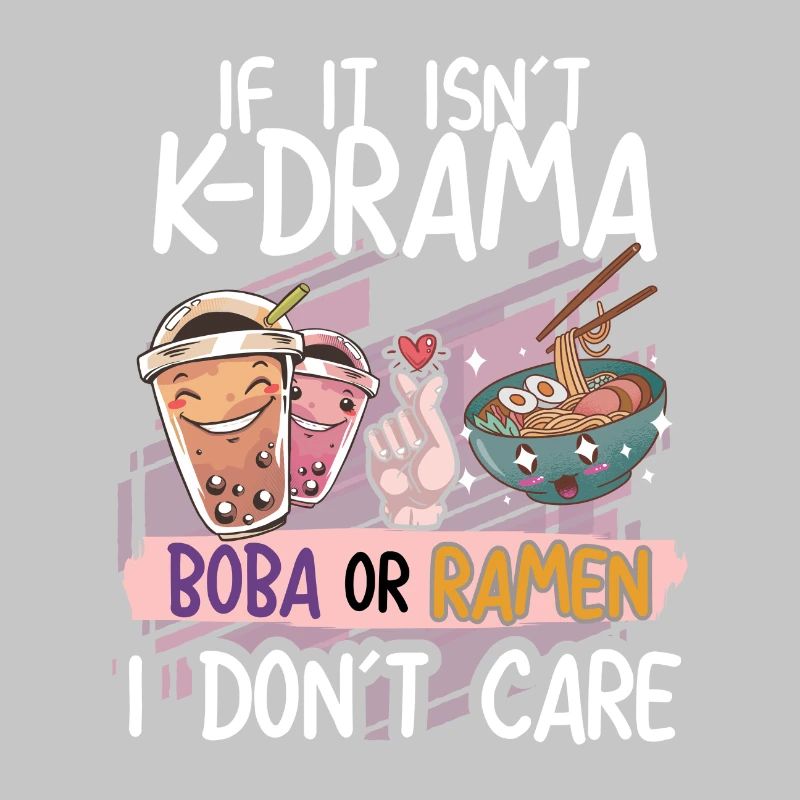 K-Drama Boba oder Ramen Design