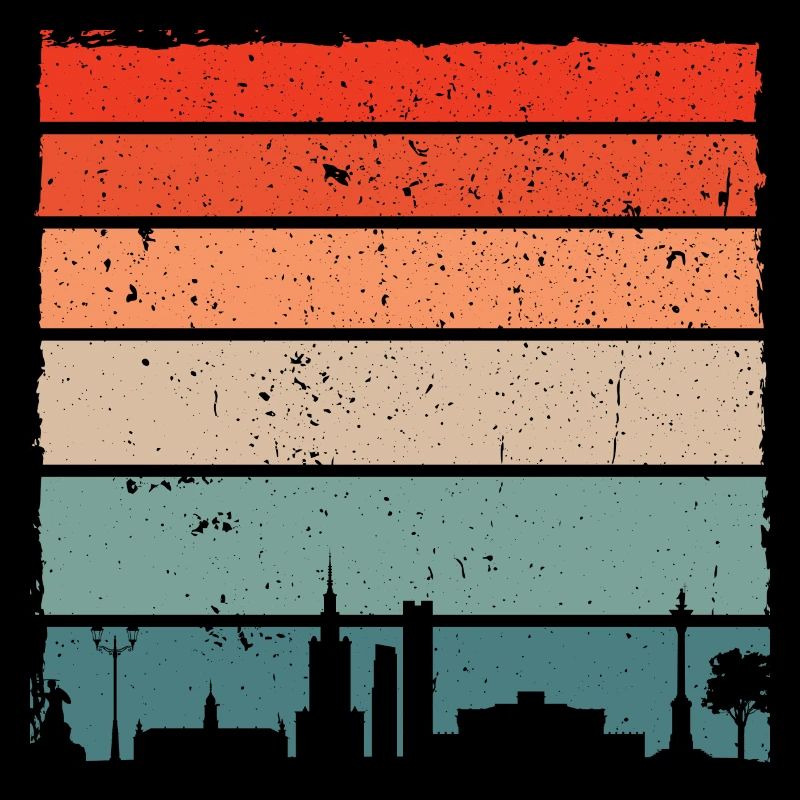 Sunset Skyline Gradient Tee