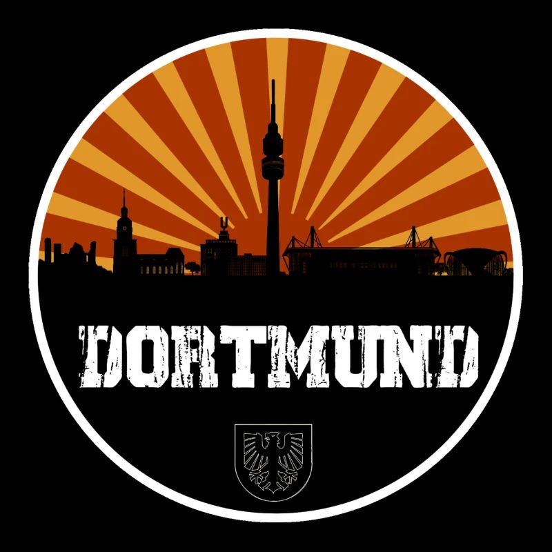 Dortmund Skyline Retro