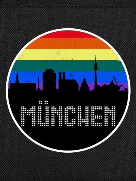 München Skyline Regenbogen