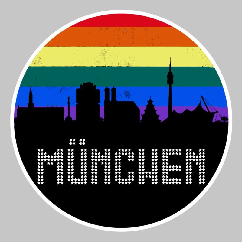 Munich Skyline Rainbow
