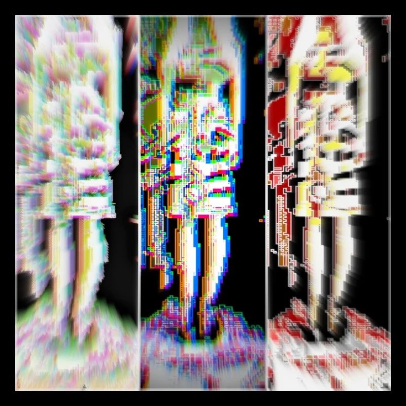 Digitale Pixelkunst woman