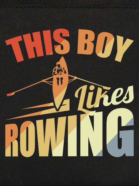 This boy likes rowing