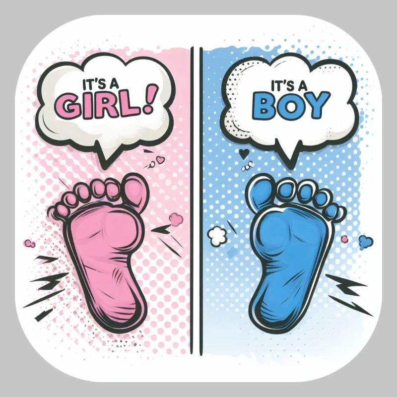 Füße Geschlecht Baby Junge oder Mädchen