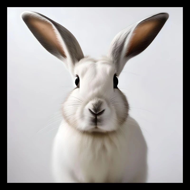 Lapin blanc illustré