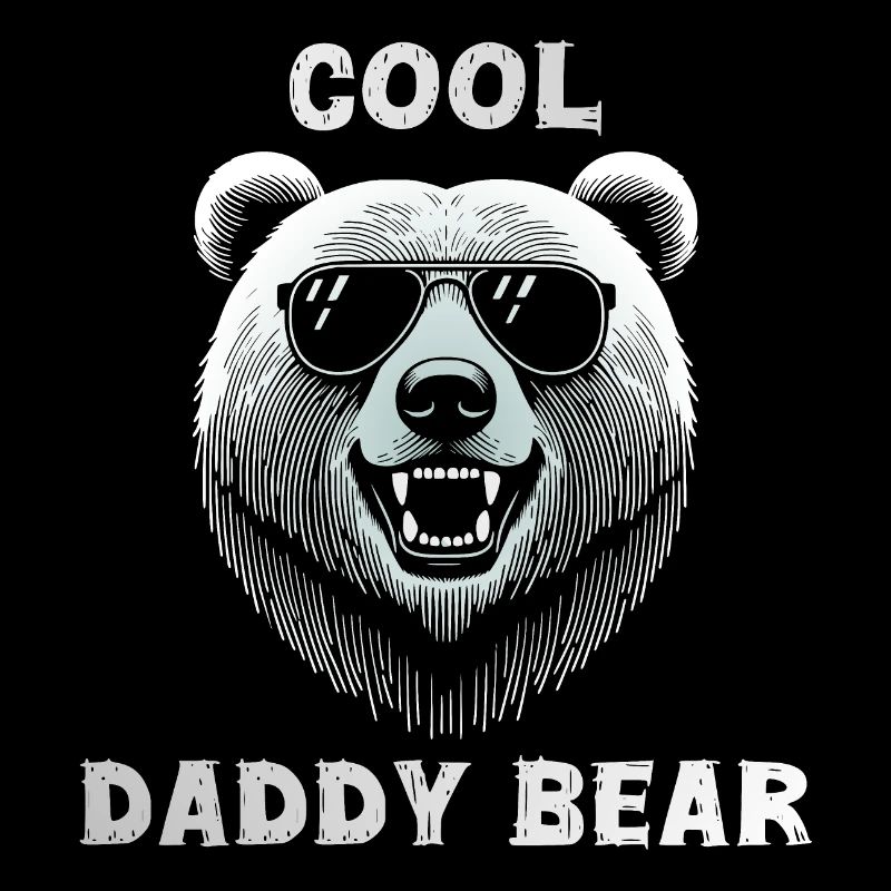 Cooler Daddy Bärenkopf mit Sonnenbrille