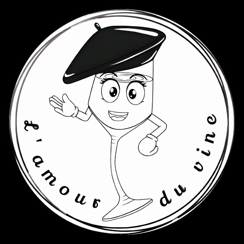 Humorous wine character