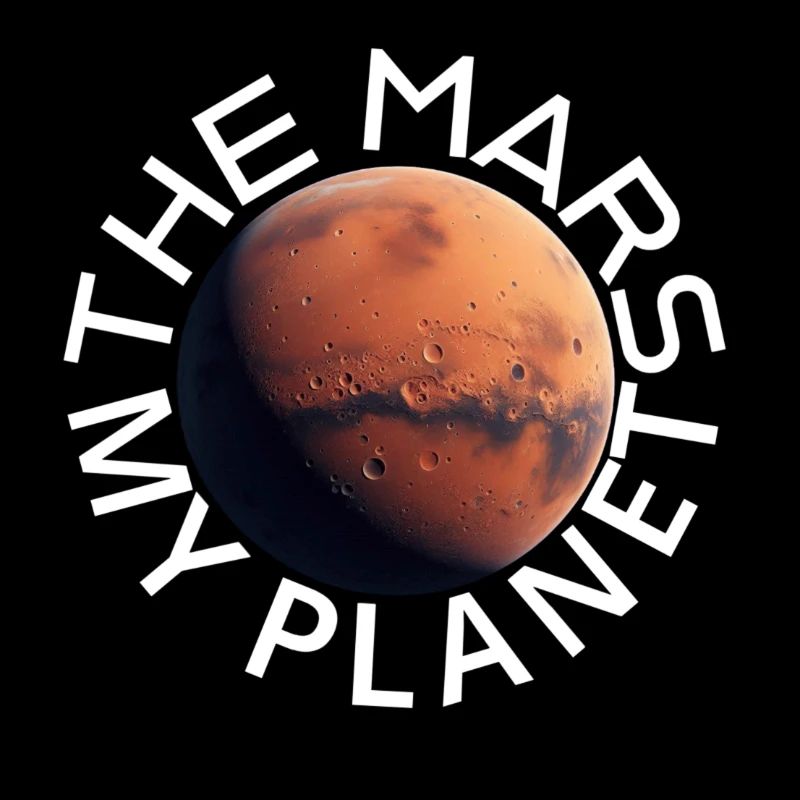 Mars-Entdecker Motiv auf Kleidung