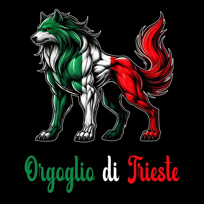 Drapeau de la fierté de Trieste (Italie)