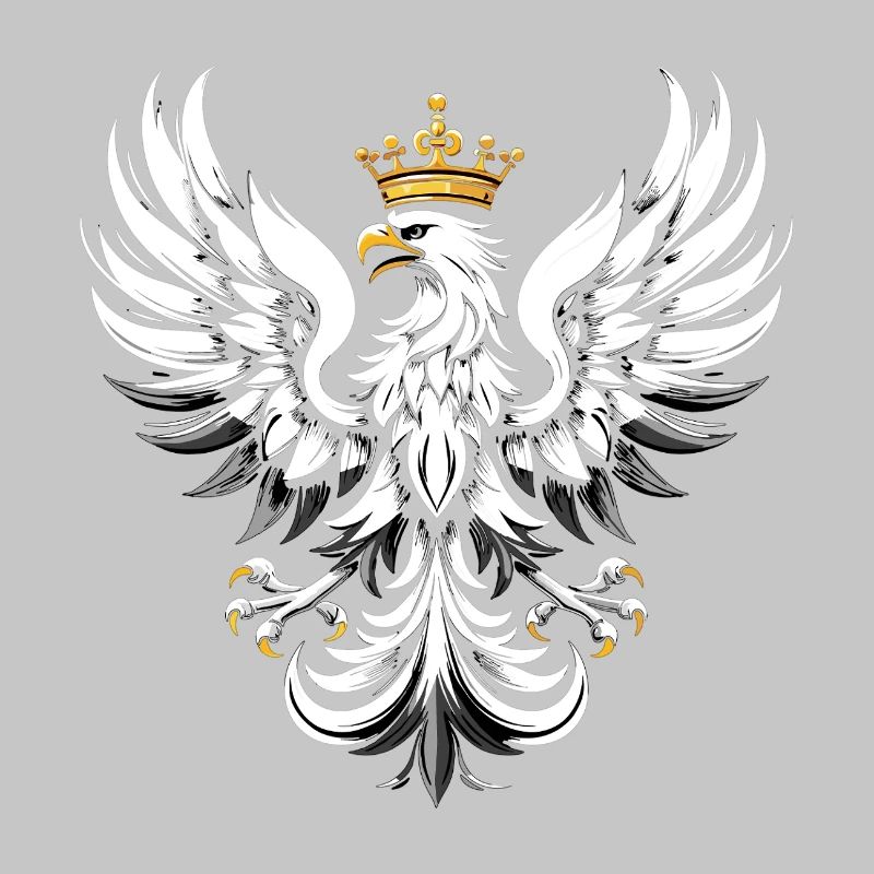 Polska Eagle Pole Polish Eagle White Gift