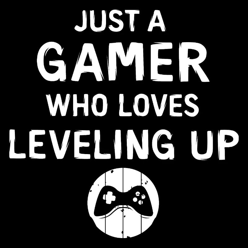 just a gamer - level up Logo